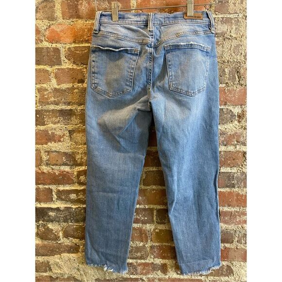 Garage Medium Wash Blue Jeans Cut Off Frayed Ankle Pant Ladies Size 00 - Picture 8 of 8
